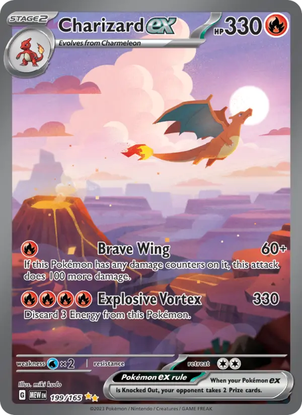 Charizard ex card being scanned