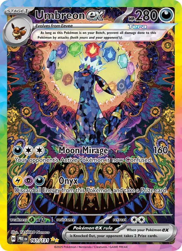 Umbreon ex card being graded